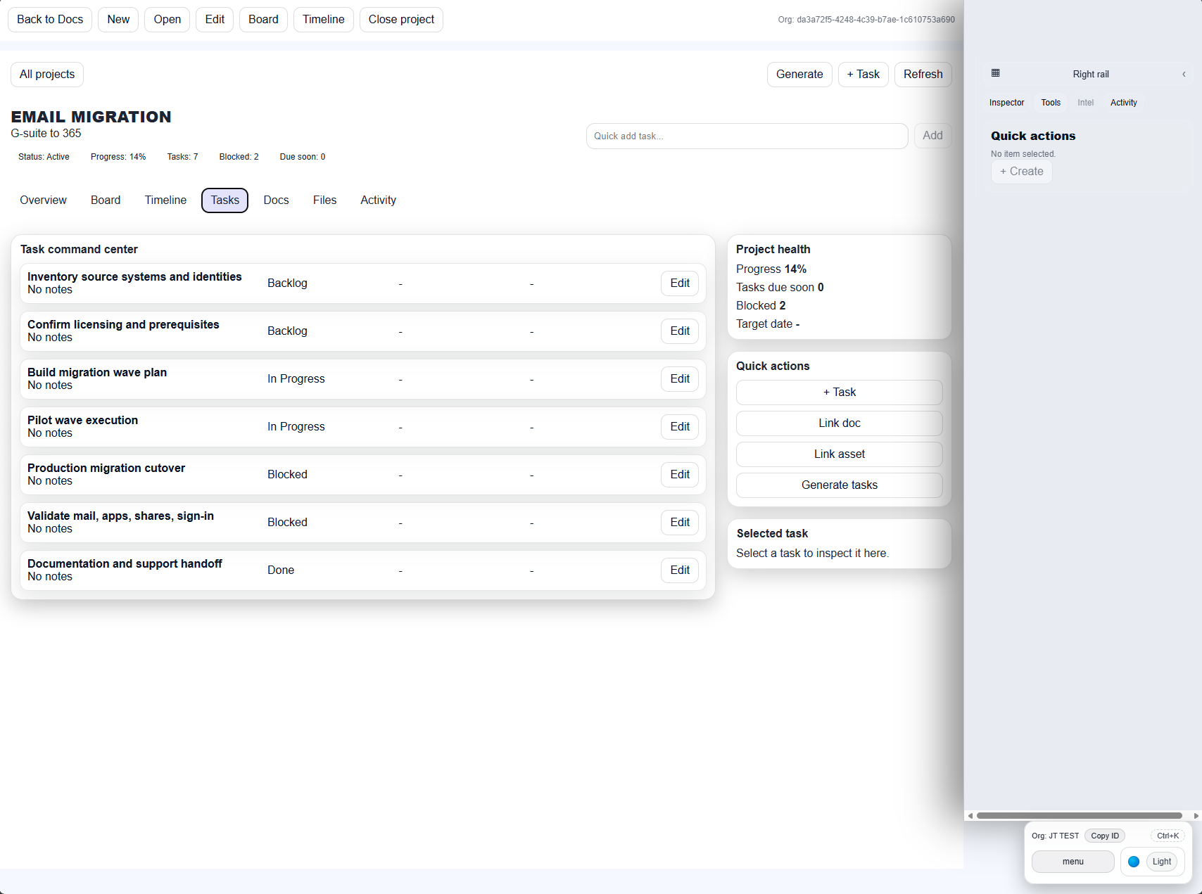 Light theme DNS records and DNS tools inside TAHAI IT Docs.